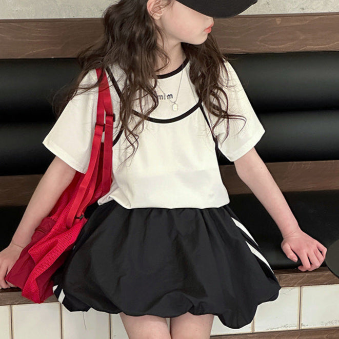 レイヤードトップス＆バルーンスカート02721 – Foonique