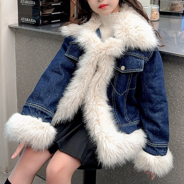 本日限定★ かわいいデザイン♡ 韓国購入 デニムジャケット 新品 Qoo10] 2025春新作 デニムジャケット レディ : レディース服