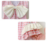 【新作早割5/12まで】ギンガムチェックレース水着02847