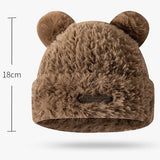 ふわもこベアニット帽02765