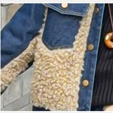 ボアミックスデニムアウター＆ワイドパンツ02766