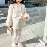 【新作早割11/25まで】パールボタンファーセットアップ02769