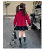 【新作早割11/25まで】ネクタイ付きポロワンピース02771