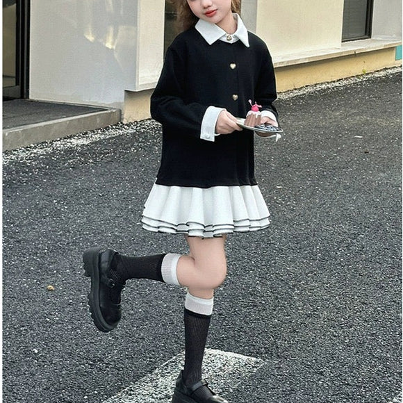 【新作早割11/25まで】ネクタイ付きポロワンピース02771