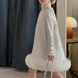 【新作早割11/25まで】ビジューAラインワンピース02770