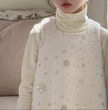 【新作早割11/25まで】ビジューAラインワンピース02770