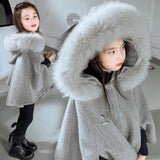 【新作早割12/2まで】リッチファーフードケープコート02773