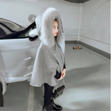 【新作早割12/2まで】リッチファーフードケープコート02773