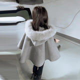 【新作早割12/2まで】リッチファーフードケープコート02773