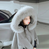 【新作早割12/2まで】リッチファーフードケープコート02773