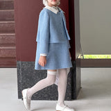 【1/25まで！入学式フォーマル10%OFF対象商品】アイスブルーフォーマルジャケット＆ワンピース02779