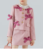 【1/25まで！入学式フォーマル10%OFF対象商品】ロイヤルリボンジャケットセットアップ02781