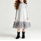 スターチュールワンピース+フリルニット02785