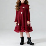 スターチュールワンピース+フリルニット02785