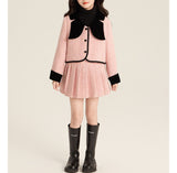 【新作早割1/13まで】【1/25まで！入学式フォーマル10%OFF対象商品】組み合わせ自由ラメツイードジャケットセットアップ02791