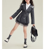 【1/25まで！入学式フォーマル10%OFF対象商品】【限定価格1/29まで】フラワー刺繍フォーマルジャケット＆スカート02796