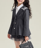 【1/25まで！入学式フォーマル10%OFF対象商品】【限定価格1/29まで】フラワー刺繍フォーマルジャケット＆スカート02796