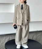 【1/25まで！入学式フォーマル10%OFF対象商品】【新作早割1/27まで】ルーズシルエットボーイズスーツ02800