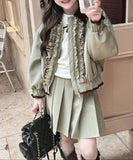 【新作早割1/27まで】フリルブルゾン＋スカート02798