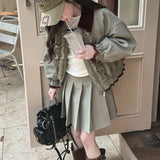 【新作早割1/27まで】フリルブルゾン＋スカート02798