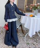 ダブルボタンフリル切替セットアップ02804