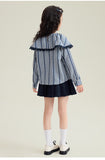 【新作早割2/10まで】セーラーチェッククラシカルブラウス02807