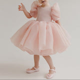 【新作早割2/17まで】パフスリーブレースドレス02197