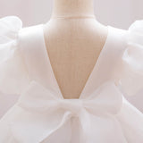 【新作早割2/17まで】パフスリーブレースドレス02197