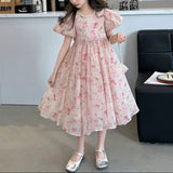 【新作早割2/17まで】フラワーシフォンドレス02809