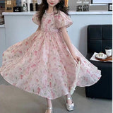 【新作早割2/17まで】フラワーシフォンドレス02809