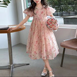 【新作早割2/17まで】フラワーシフォンドレス02809