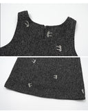 【新作早割2/24まで】ボウタイジャンパースカートセット02814