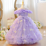 【新作早割3/3まで】バタフライオフショルプリンセスドレス02815