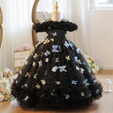 【新作早割3/3まで】バタフライオフショルプリンセスドレス02815