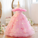 【新作早割3/3まで】バタフライオフショルプリンセスドレス02815