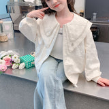 【新作早割3/3まで】パール襟ビッグカラージャケット02818