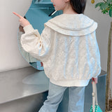 【新作早割3/3まで】パール襟ビッグカラージャケット02818