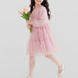 【新作早割3/17まで】グリッターチュールリボンドレス02824