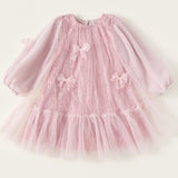 【新作早割3/17まで】グリッターチュールリボンドレス02824