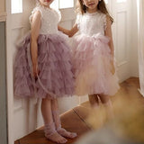 【新作早割3/17まで】スパークルチュールティアードドレス02825