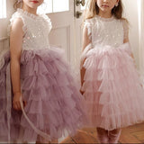 【新作早割3/17まで】スパークルチュールティアードドレス02825