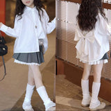 【新作早割3/17まで】バックリボンガーリーブラウスセットアップ02826