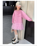 【新作早割3/24まで】フラワーモチーフチュールワンピース02829