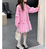 【新作早割3/24まで】フラワーモチーフチュールワンピース02829