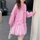 【新作早割3/24まで】フラワーモチーフチュールワンピース02829