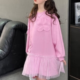 【新作早割3/24まで】フラワーモチーフチュールワンピース02829