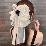 ドットボリュームリボンヘアクリップ02712