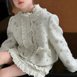 【新作早割1/27まで】フルールツイードフリルジャケット＋スカート02797