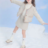 【1/25まで！入学式フォーマル10%OFF対象商品】パステルツイードセレモニーセットアップ02782