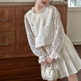 【新作早割3/24まで】レーストップス＋バックリボンセットアップ02828